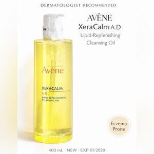 🧴 Avène XeraCalm A.D Lipid-Replenishing Cleansing Oil, 400 mL • NEW-Exp 01/2028